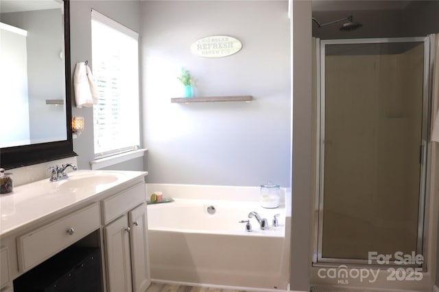3092 S Legacy Park Blvd, Fort Mill, SC 29707 - full bath featuring plenty of natural light, a stall shower, and vanity
