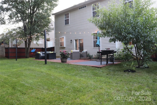 3092 S Legacy Park Blvd, Fort Mill, SC 29707 - rear view of house with a patio and an outdoor living space
