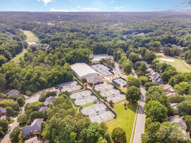 15603 June Washam Rd, Davidson, NC 28036 - aerial view of a heavily wooded area