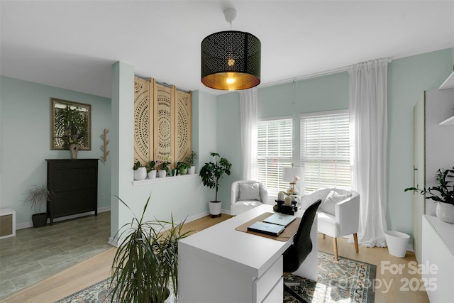 2926 Royal Fern Ln, Charlotte, NC 28215 - office area featuring light wood finished floors