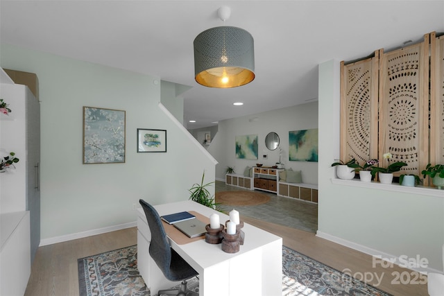 2926 Royal Fern Ln, Charlotte, NC 28215 - office space with wood finished floors and recessed lighting