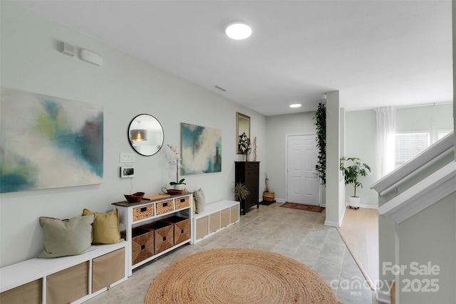 2926 Royal Fern Ln, Charlotte, NC 28215 - entryway with baseboards and recessed lighting