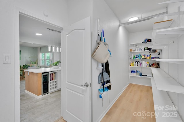 2926 Royal Fern Ln, Charlotte, NC 28215 - pantry featuring beverage cooler