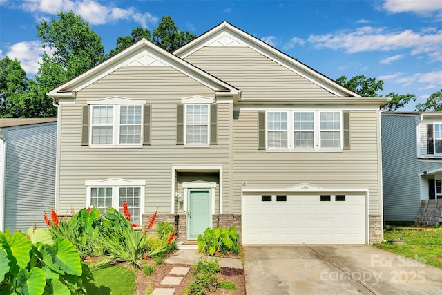 2926 Royal Fern Ln, Charlotte, NC 28215 - view of front of property featuring an attached garage and driveway