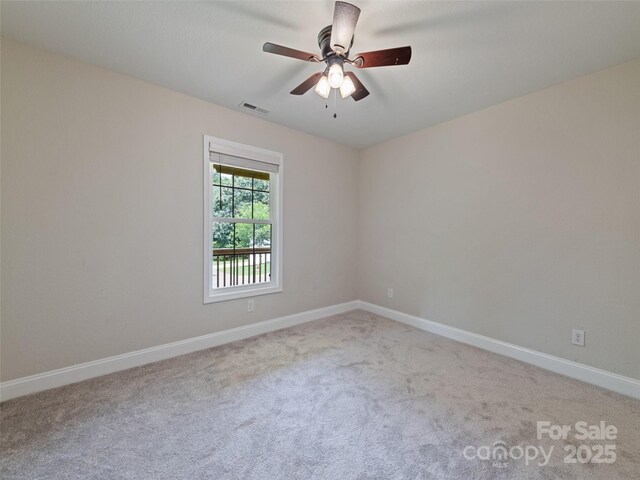 101 Meadowbrook Dr, Franklin, NC 28734 - spare room with a ceiling fan and carpet floors