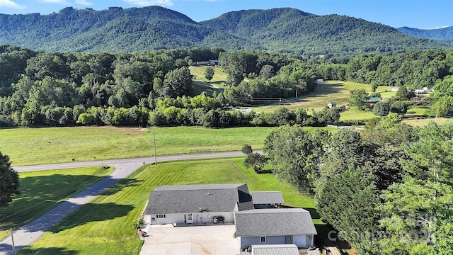 5158 Jenkins Rd, Morganton, NC 28655 - view of subject property with a mountainous background and a heavily wooded area