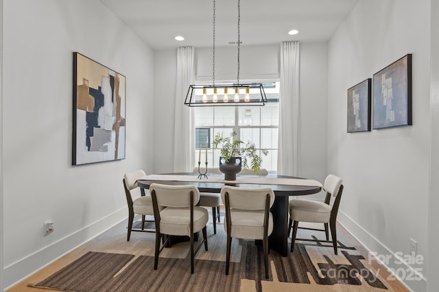 3937 Plainview Rd, Charlotte, NC 28208 - dining room featuring baseboards and recessed lighting
