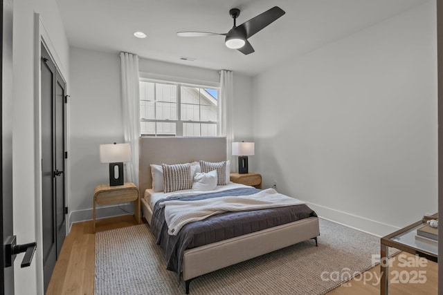 3937 Plainview Rd, Charlotte, NC 28208 - bedroom featuring ceiling fan and light wood finished floors