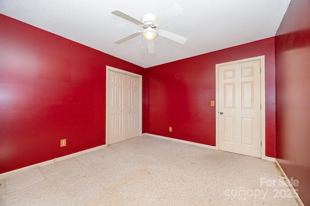 38367 Loblolly Ln, New London, NC 28127 - unfurnished bedroom featuring a closet and a ceiling fan
