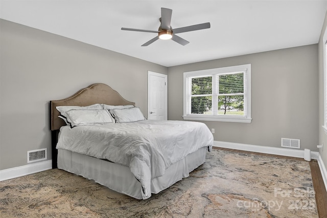 3127 N Center St, Hickory, NC 28601 - bedroom with baseboards and ceiling fan