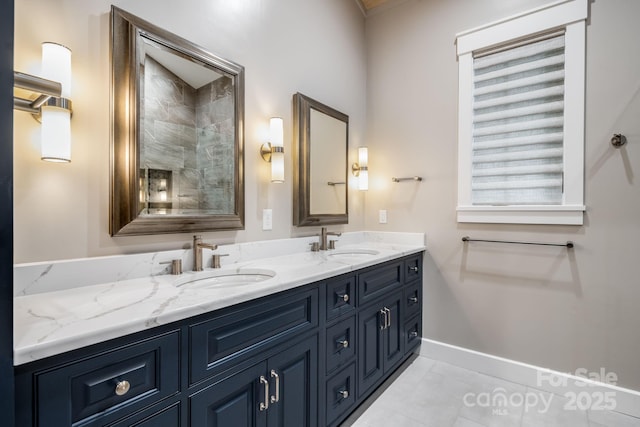 1416 E Clubhouse Rd Unit 73, Sylva, NC 28779 - full bathroom featuring double vanity and tile patterned flooring