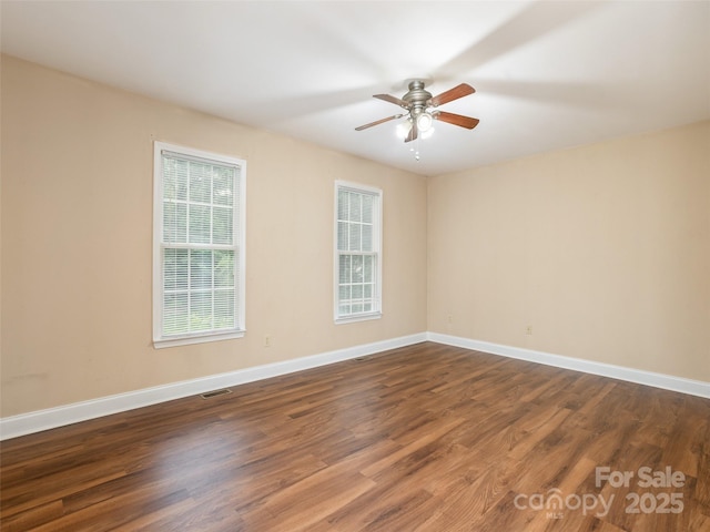 30 Collenwood Rd, Arden, NC 28704 - spare room featuring dark wood finished floors and a ceiling fan