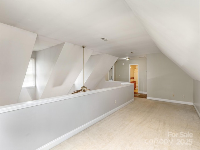 30 Collenwood Rd, Arden, NC 28704 - additional living space with lofted ceiling, ceiling fan, and carpet flooring