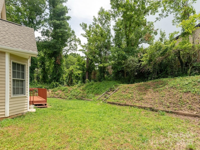 30 Collenwood Rd, Arden, NC 28704 - view of grassy yard featuring a wooden deck