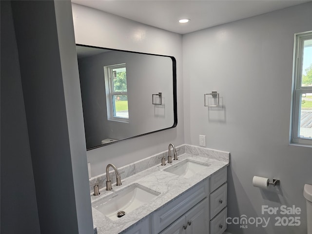 1704 16th St NE, Hickory, NC 28601 - bathroom with double vanity and toilet