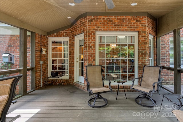 10405 Lady Grace Ln, Charlotte, NC 28270 - deck with ceiling fan