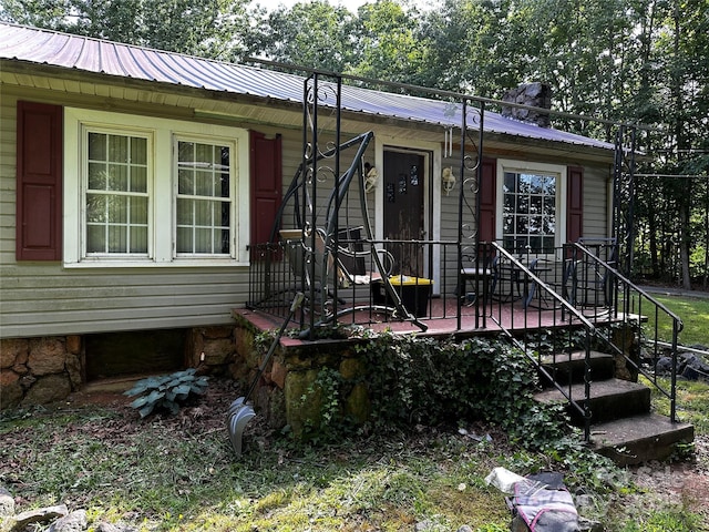 1041 Tomlinson Loop, Connelly Springs, NC 28612 - view of front of house with a metal roof