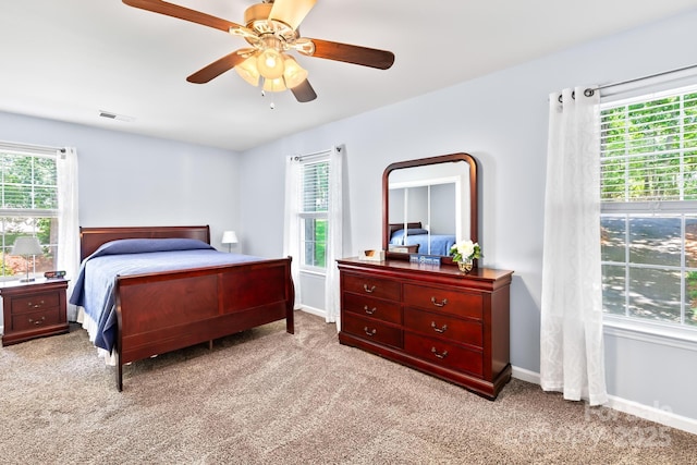 698 Normandy Rd, Mooresville, NC 28117 - carpeted bedroom with baseboards and a ceiling fan