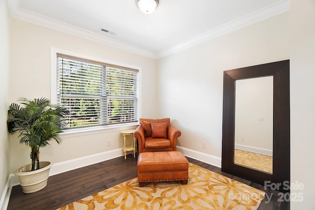 101 Cross Current Ln, Belmont, NC 28012 - sitting room featuring crown molding and wood-type flooring