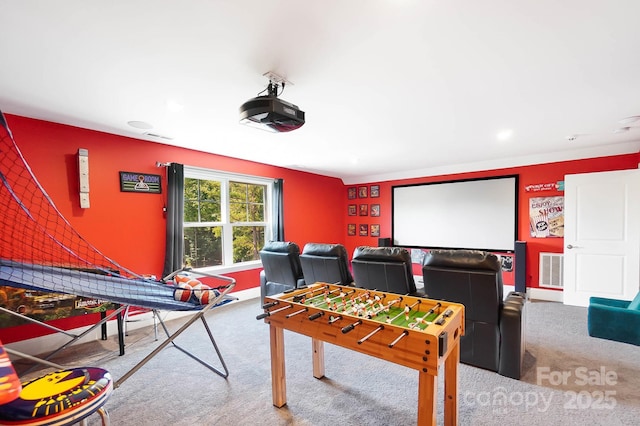 101 Cross Current Ln, Belmont, NC 28012 - home theater featuring carpet floors