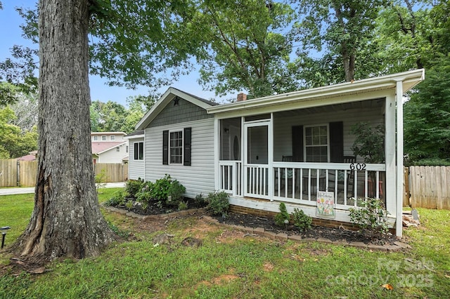 602 Unity St, Fort Mill, SC 29715 - view of front of property with a sunroom