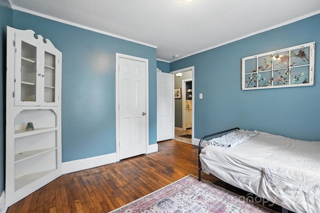 602 Unity St, Fort Mill, SC 29715 - bedroom featuring crown molding, hardwood / wood-style floors, and a textured ceiling