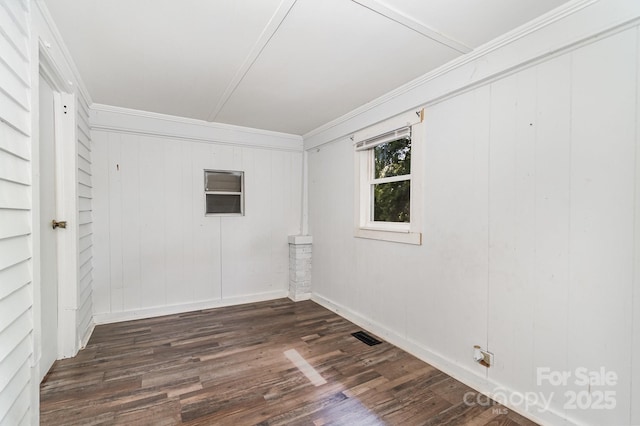 1224 Hollywood Ter, Albemarle, NC 28001 - empty room with ornamental molding and dark wood finished floors
