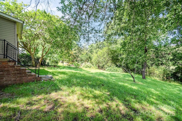 1224 Hollywood Ter, Albemarle, NC 28001 - view of green lawn featuring stairway