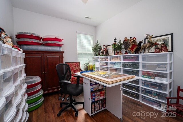658 Gardenbrook Trl, Belmont, NC 28012 - office area with wood finished floors