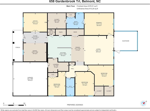 658 Gardenbrook Trl, Belmont, NC 28012 - view of property floor plan