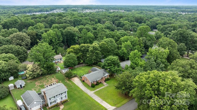 115 Fox Run Dr, Fort Mill, SC 29715 - bird's eye view of a heavily wooded area