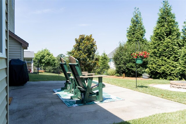 1156 Mckee Farm Ln, Belmont, NC 28012 - view of patio featuring a grill
