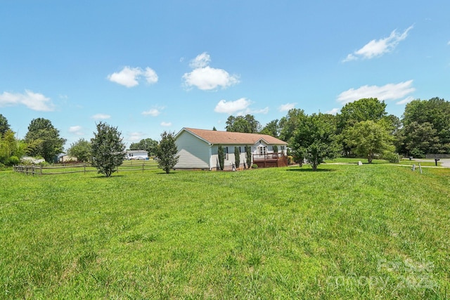 1069 Heather Glen Dr, Catawba, NC 28609 - view of yard with a deck