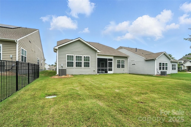 10120 Berkeley Castle Dr, Charlotte, NC 28273 - rear view of house with a sunroom