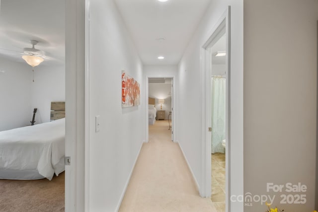 137 Branchview Dr, Mooresville, NC 28115 - hall featuring light colored carpet and recessed lighting