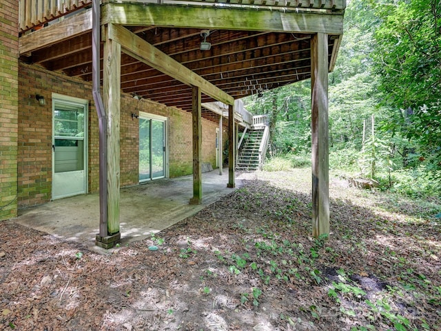 8 Mayfair Dr, Candler, NC 28715 - view of patio / terrace featuring stairs