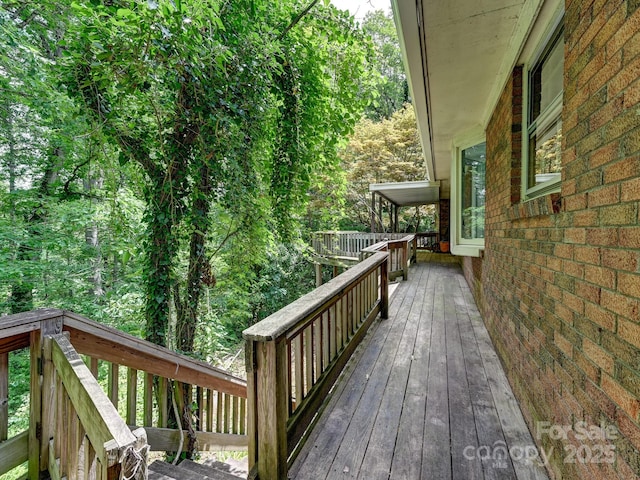 8 Mayfair Dr, Candler, NC 28715 - view of wooden terrace