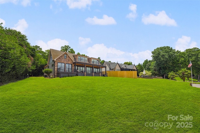 5985 Natoma Rd, Clover, SC 29710 - view of yard with a sunroom and a balcony