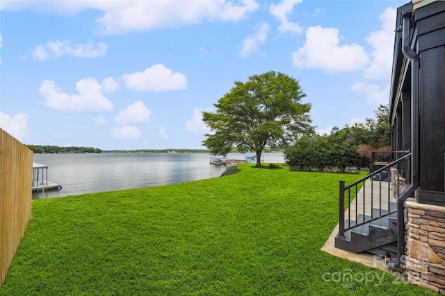 5985 Natoma Rd, Clover, SC 29710 - view of green lawn featuring a water view
