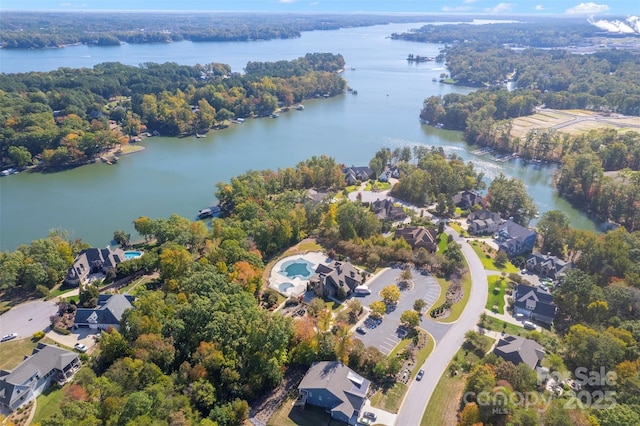 3022 Trace Meadow Ct, York, SC 29745 - aerial overview of property's location featuring a large body of water and nearby suburban area