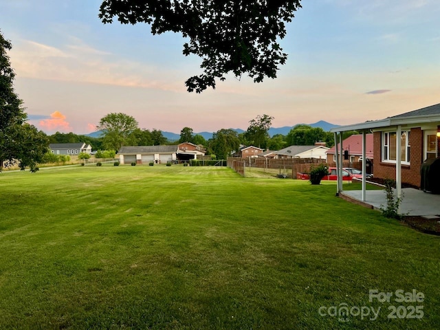 795 Monte Vista Rd, Candler, NC 28715 - view of yard featuring a patio area and a mountain view