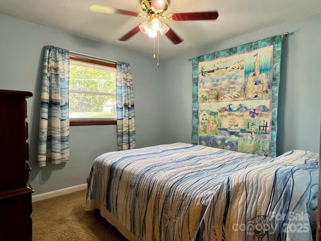 795 Monte Vista Rd, Candler, NC 28715 - bedroom featuring carpet flooring and ceiling fan
