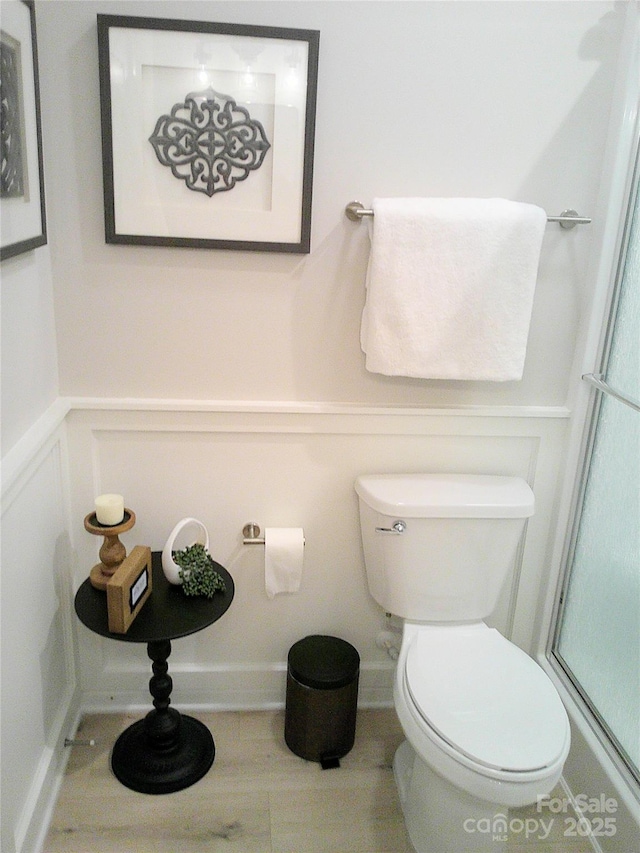 1141 Overlake Dr, Belmont, NC 28012 - bathroom featuring toilet and a shower with door