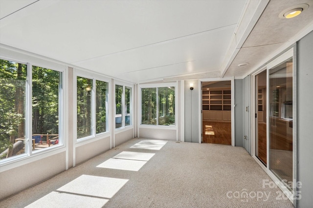 104 Britton Ave, Hendersonville, NC 28791 - unfurnished sunroom with healthy amount of natural light and carpet