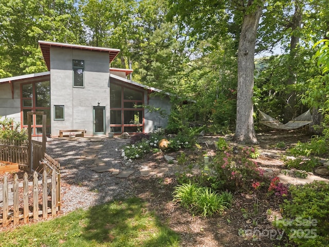 27 Rosebud Ln, Fairview, NC 28730 - rear view of property featuring a sunroom