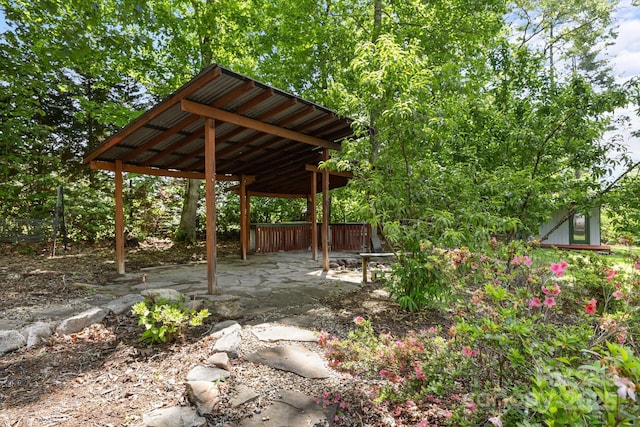 27 Rosebud Ln, Fairview, NC 28730 - view of yard featuring a detached carport and a patio