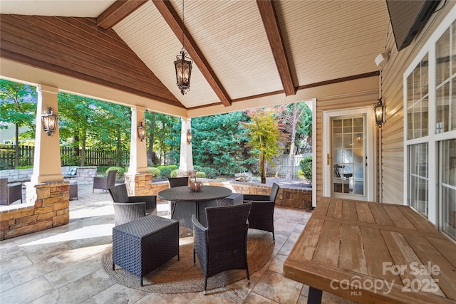 1237 Saint Johns Ave, Matthews, NC 28104 - view of patio featuring outdoor dining area