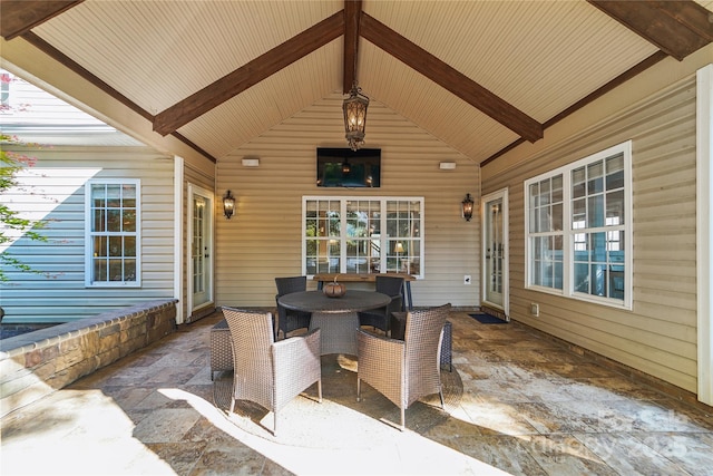 1237 Saint Johns Ave, Matthews, NC 28104 - view of patio / terrace featuring outdoor dining area