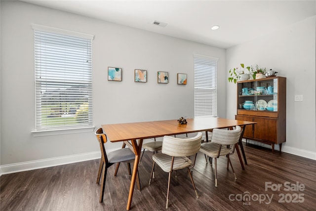 1009 Kemp Rd, Indian Trail, NC 28079 - dining room with dark wood-style flooring, plenty of natural light, and recessed lighting