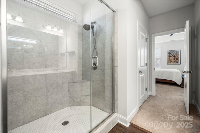 1009 Kemp Rd, Indian Trail, NC 28079 - bathroom with a stall shower and ensuite bath